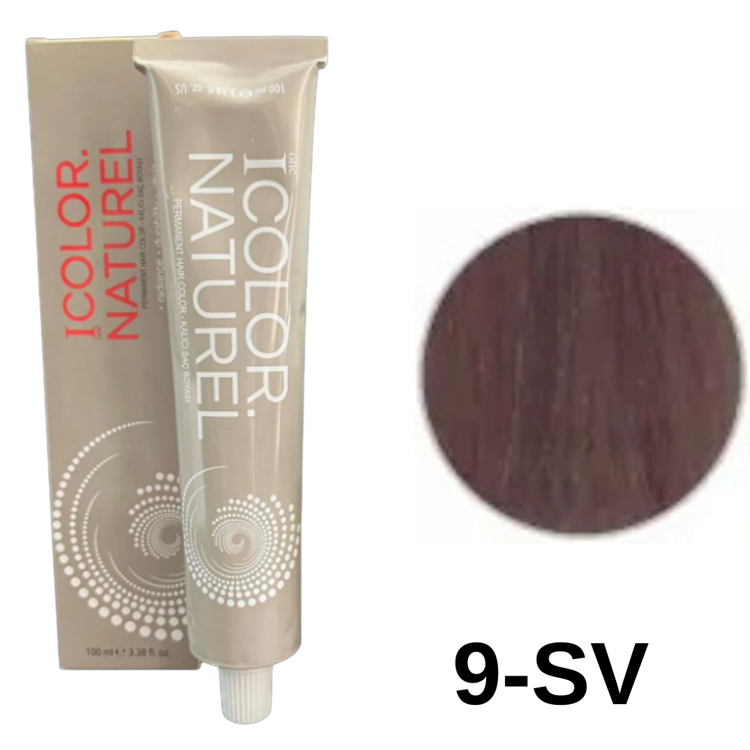IColor Natural Tüp Boya 100ml. 9-SV Gümüş Viyole