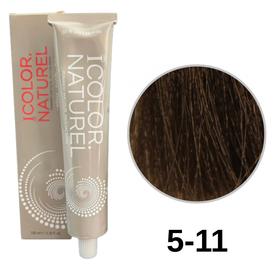 IColor Natural Tüp Boya 100ml. 5-11 Y.Küllü Kahve