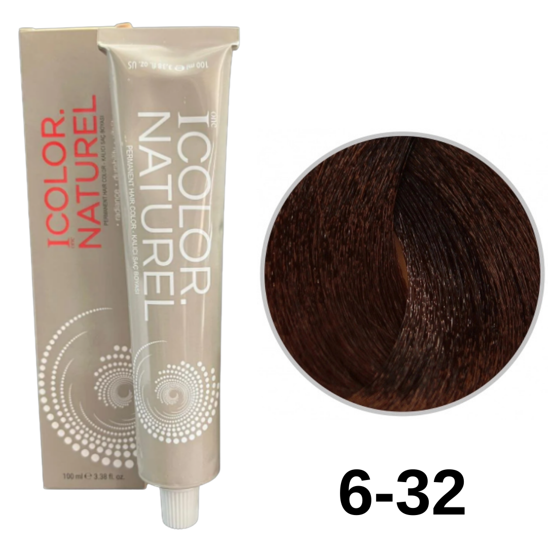 IColor Natural Tüp Boya 100ml. 6-32 A. Sahra Bej