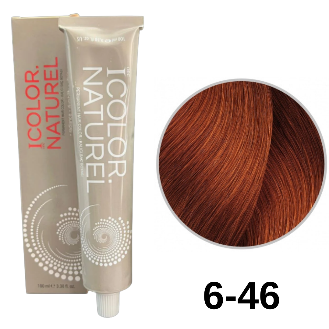 IColor Natural Tüp Boya 100ml. 6-46 K.K.B.Kırmızı
