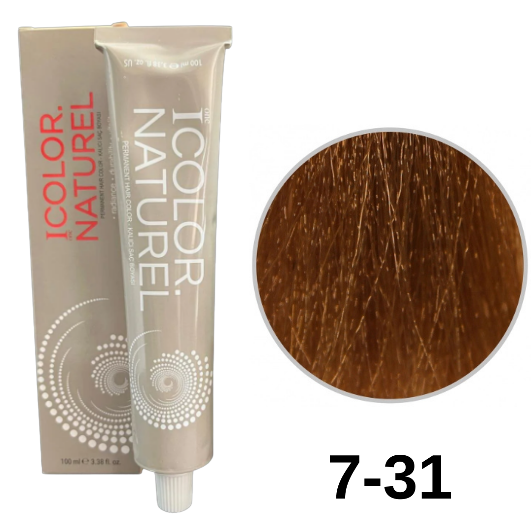 IColor Natural Tüp Boya 100ml. 7-31 A.Küllü Kumral