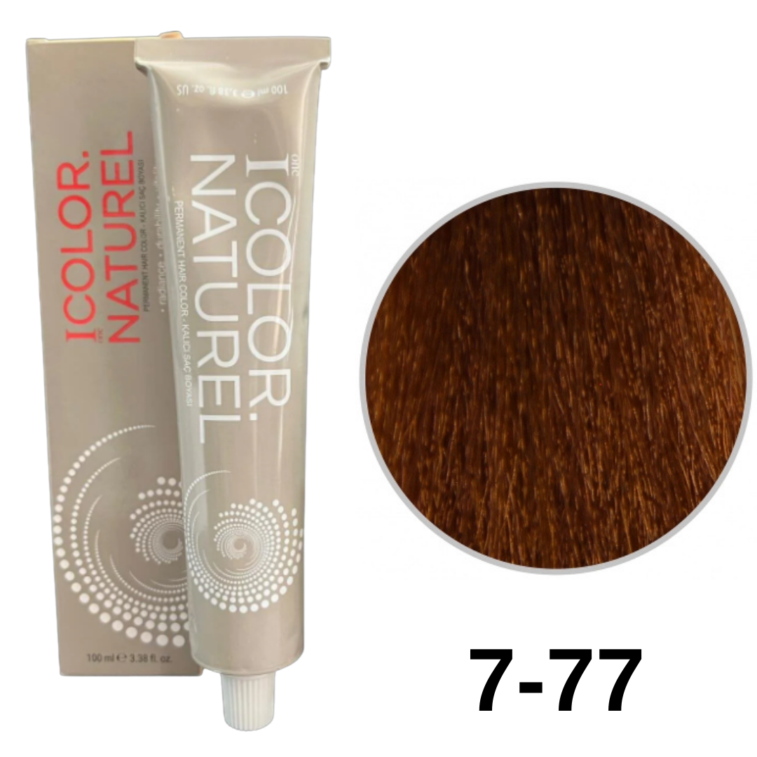IColor Natural Tüp Boya 100ml. 7-77 A.Ç. Kahve