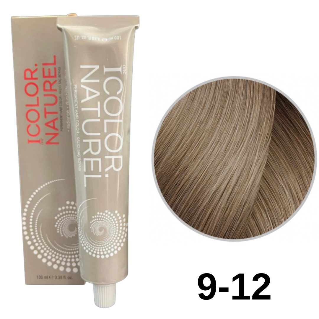 IColor Natural Tüp Boya 100ml. 9-12 A.Soğuk İrize