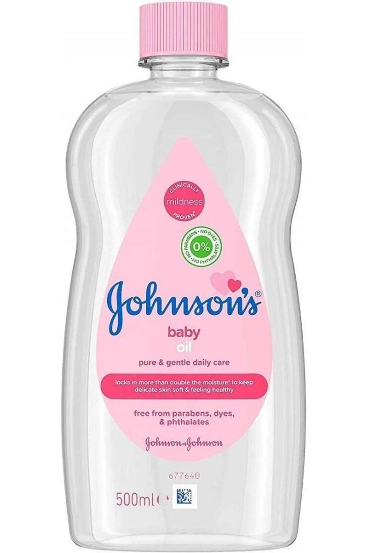 JOHNSON'S BABY OIL 500ml. PEMBE