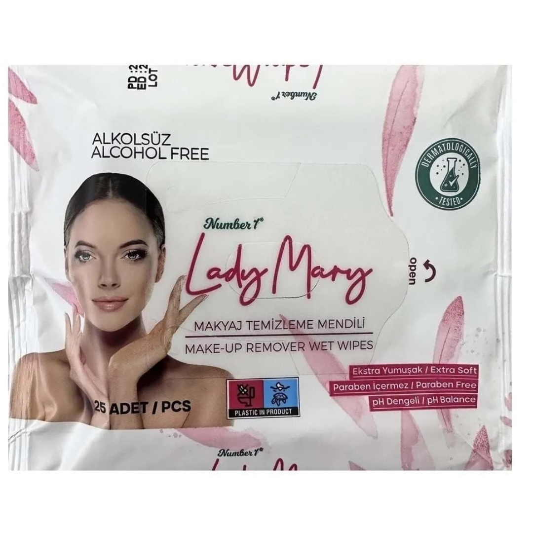 Lady Mary Makyaj Temizleme Mendili 25'Li