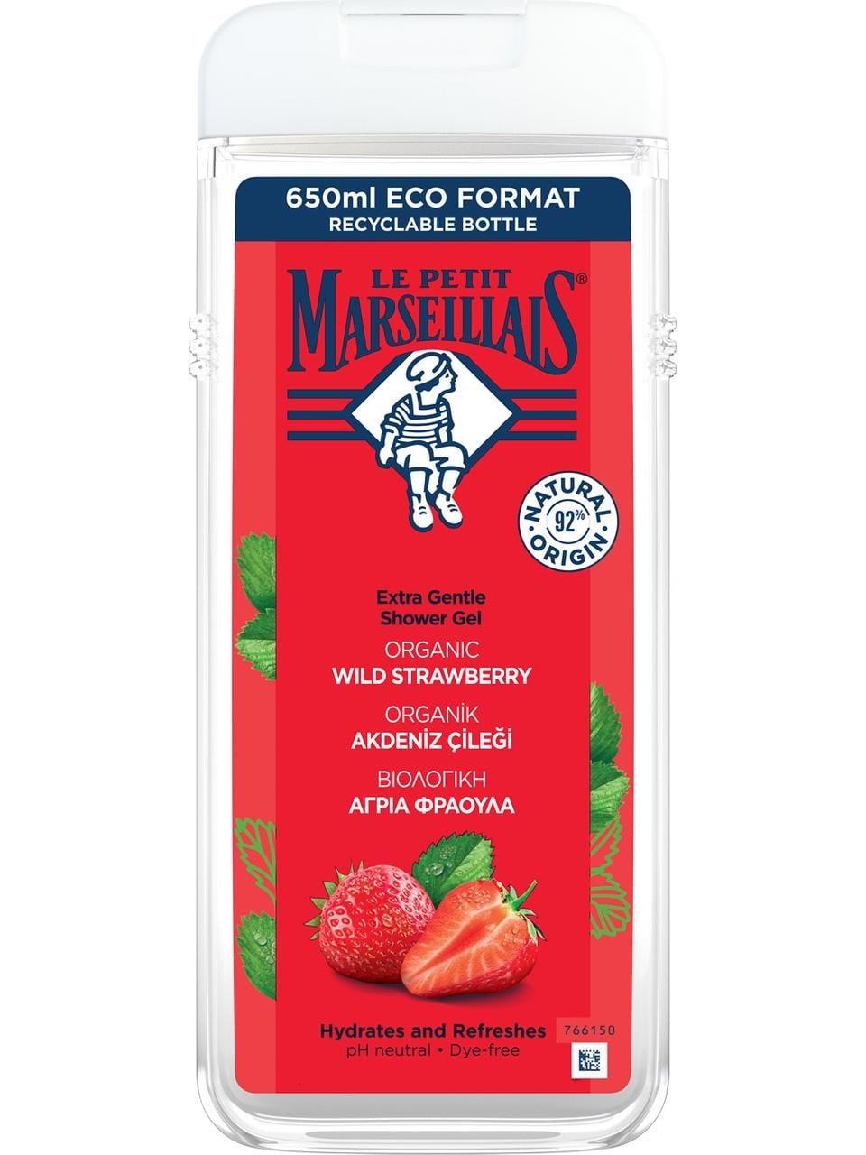 Marseiliais Duş Jeli 650ml. Akdeniz Çileği