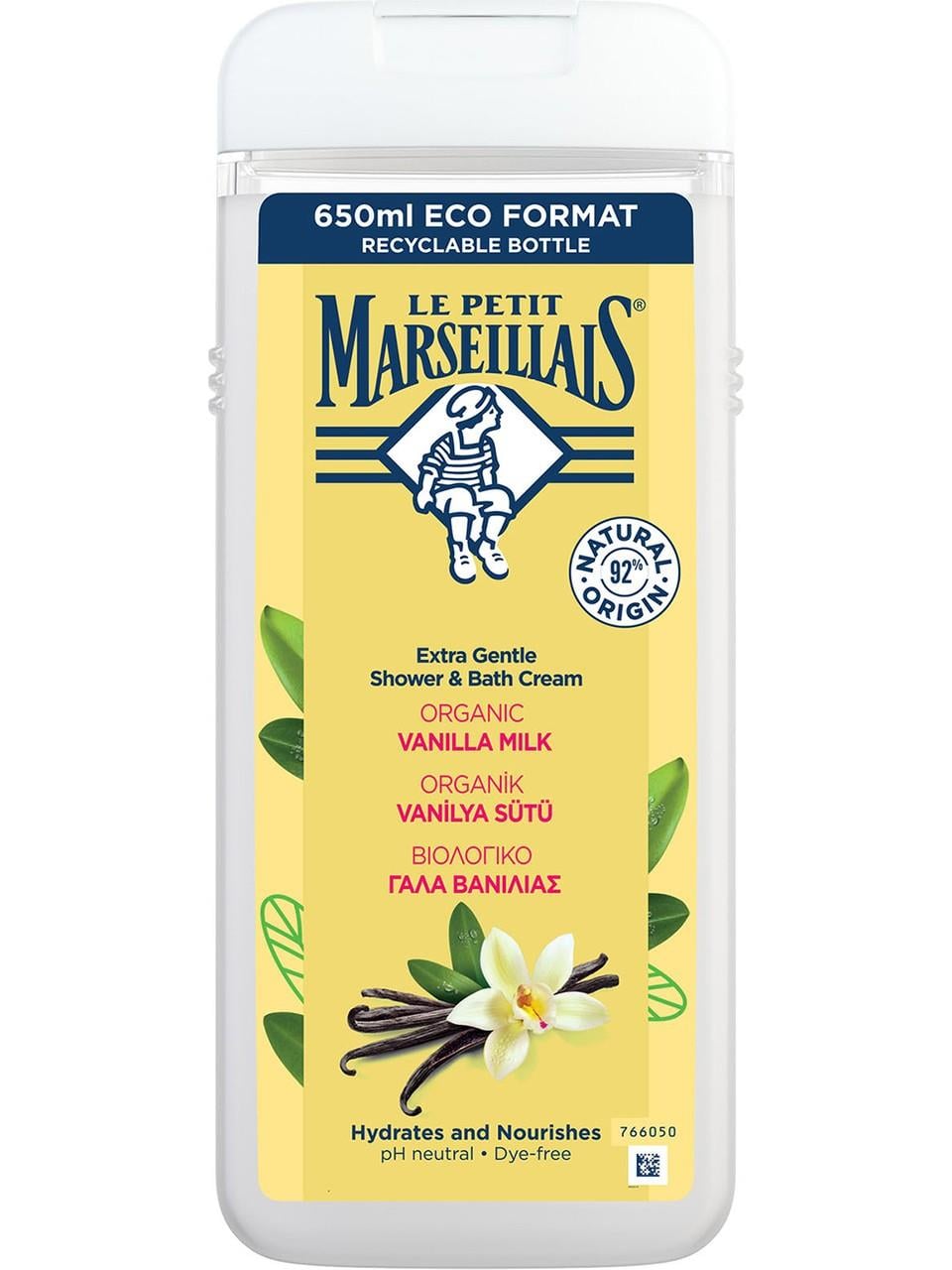 Marseiliais Duş Jeli 650ml. Vanilya Sütü