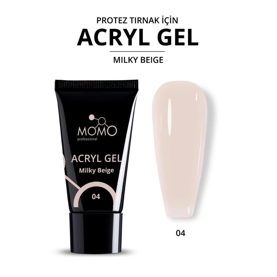 MOMO ACRYL GEL 30gr. No.04 MILKY BEIGE