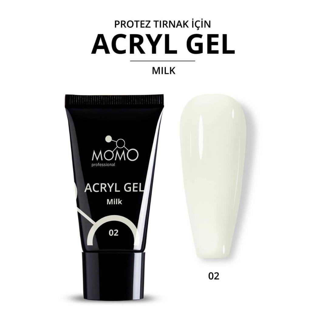 MOMO ACRYL GEL 30gr. No.02 MILK