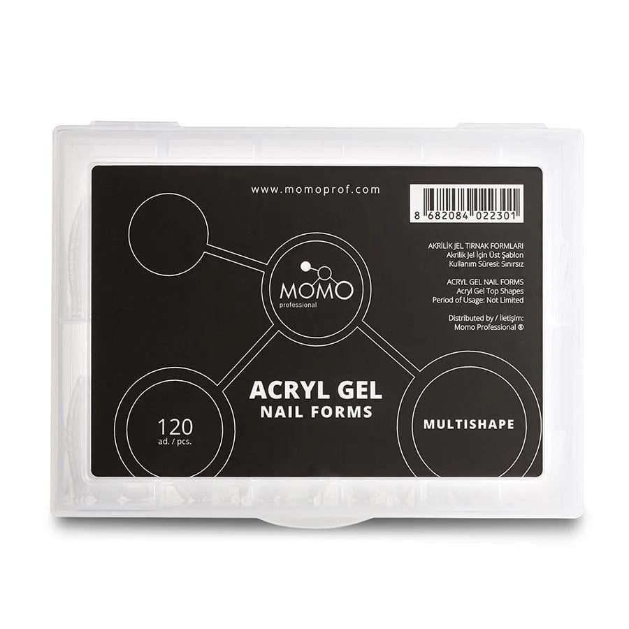 MOMO ACRYL GEL NAIL FORMS 120pcs. MULTISHAPE