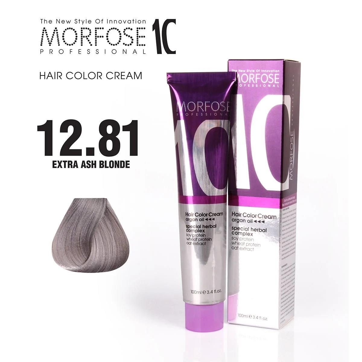Morfose 10 Saç Boyası 12.81 Extra Küllü Sarı 100ml