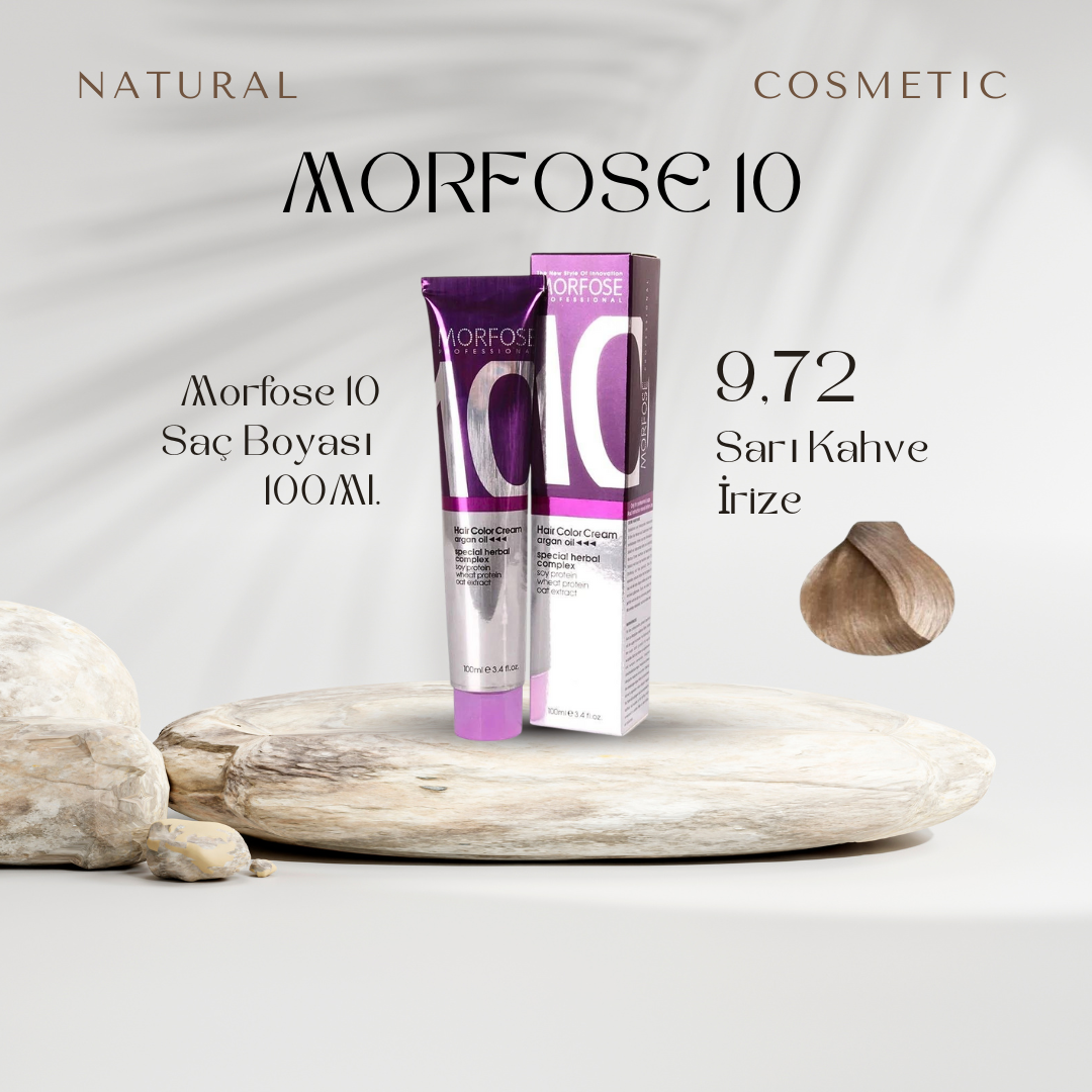 Morfose 10 Saç Boyası 9.72 Sarı Kahve İrize 100Ml.