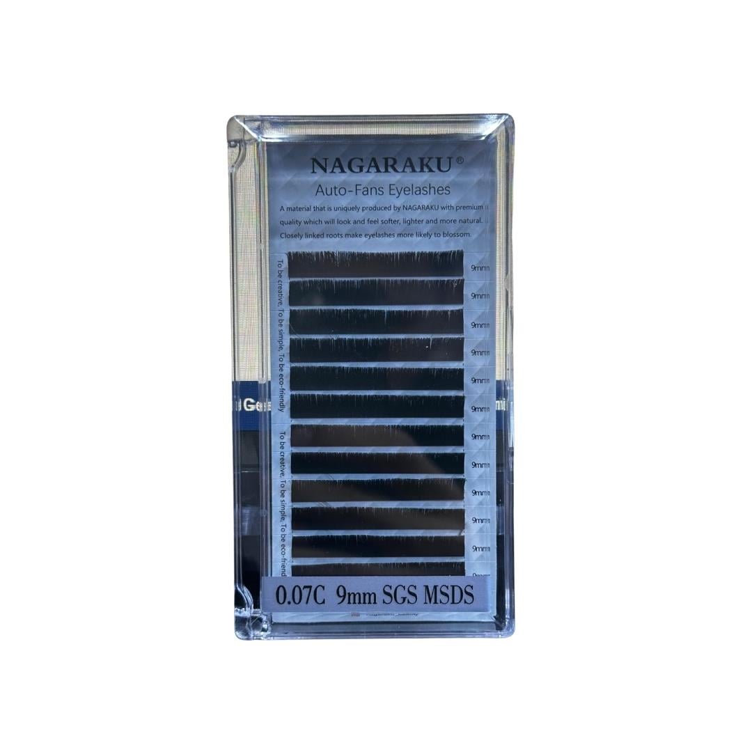 Nagaraku İpek Kirpik 0.07C 9mm SGS MSDS LJ019
