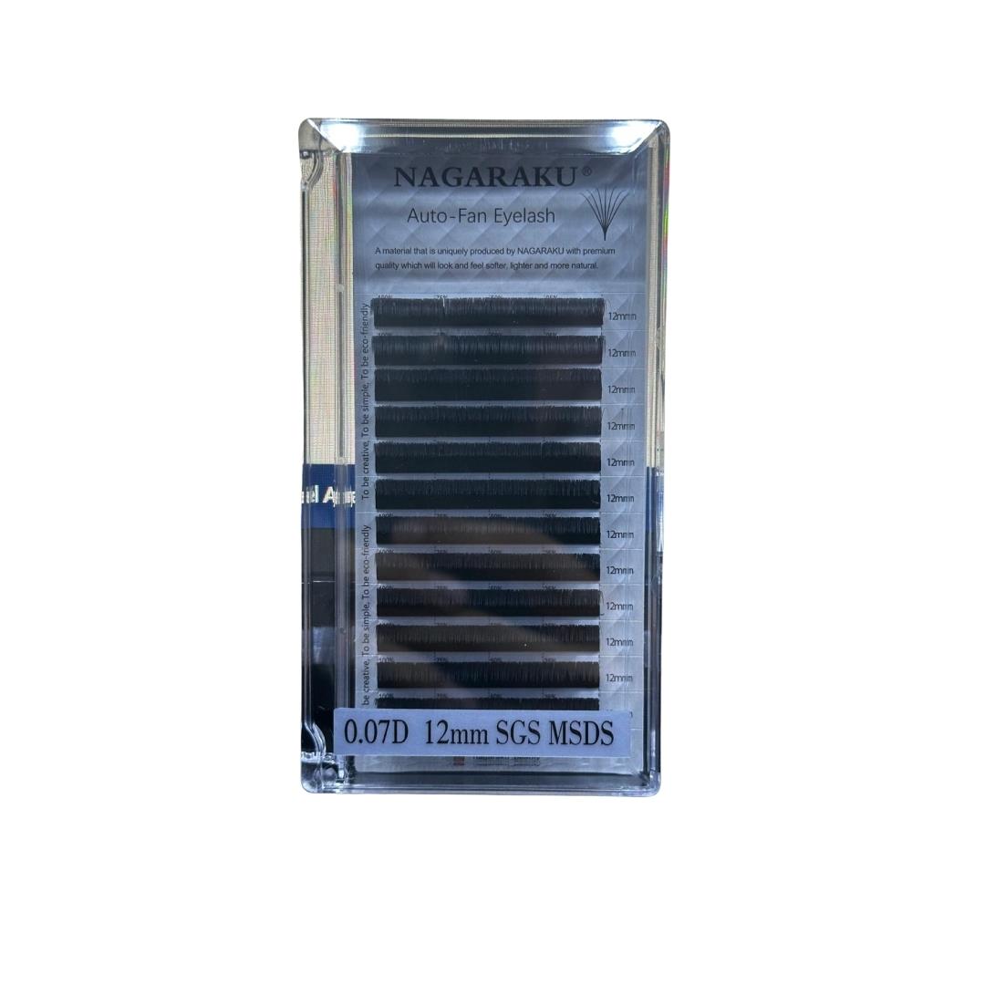 Nagaraku İpek Kirpik 0.07C 12mm SGS MSDS LJ019