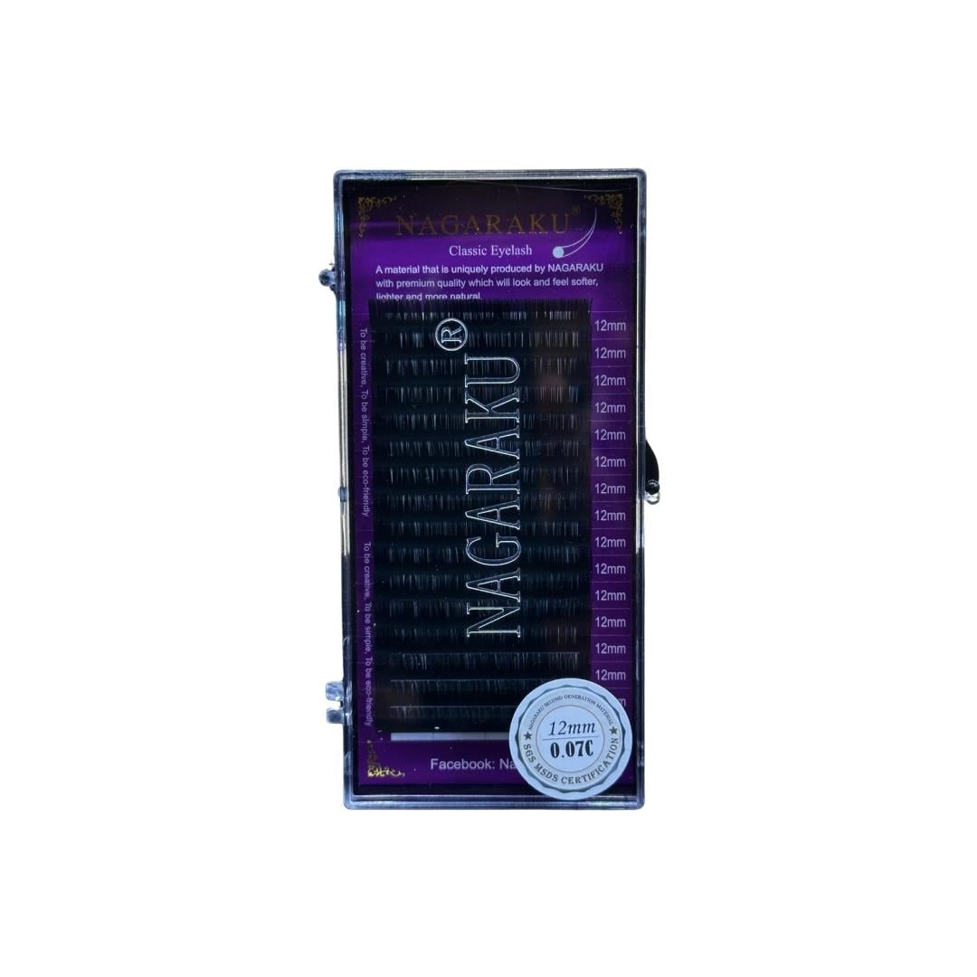Nagaraku İpek Kirpik 12mm 0.07C WD004
