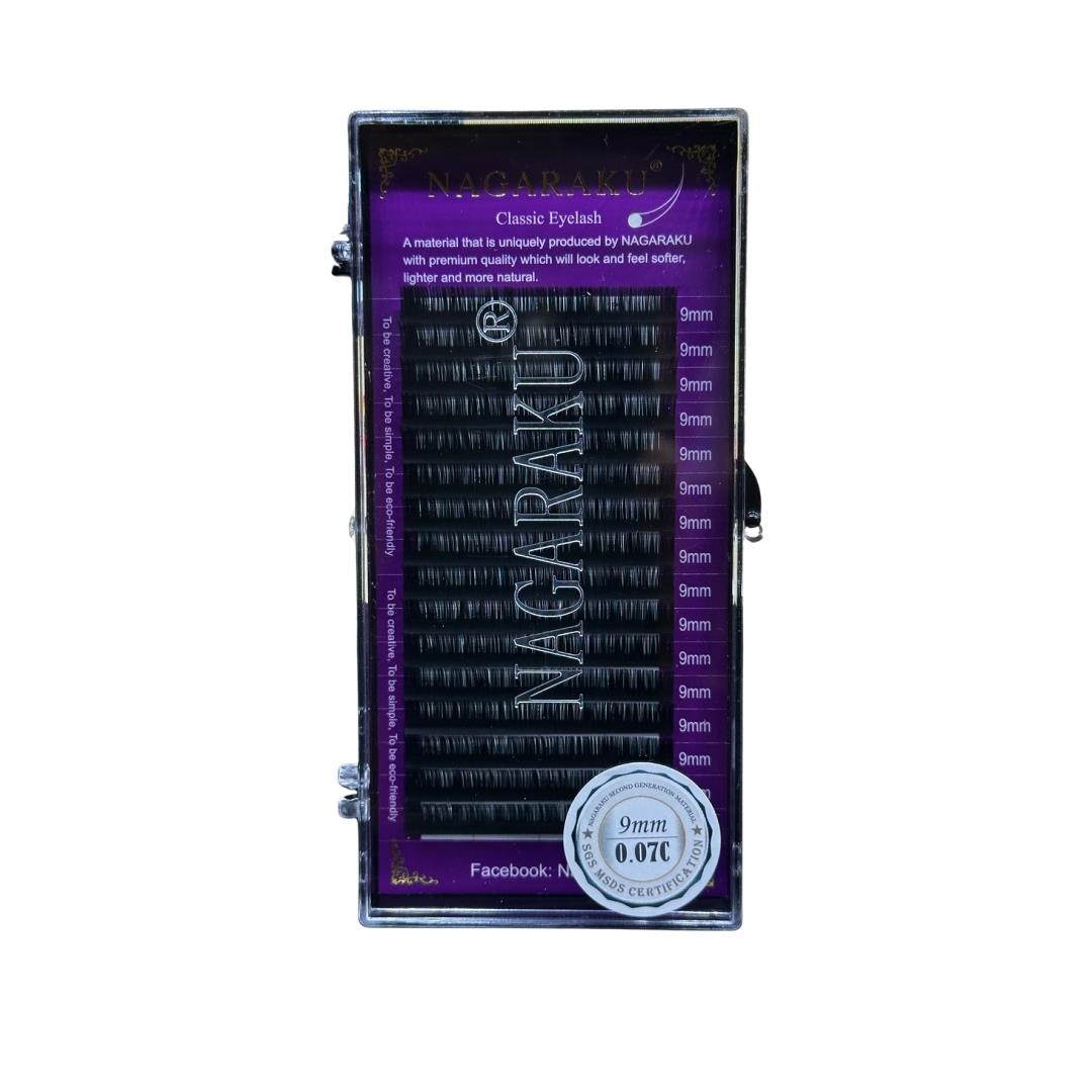 Nagaraku İpek Kirpik 9mm 0.07C WD023