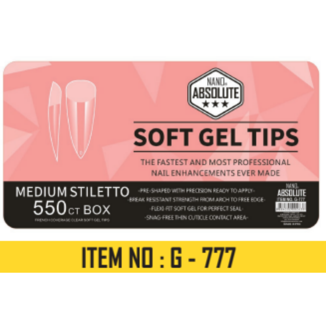 Nano Absolute Tips 500'lü Medium Stiletto G-777