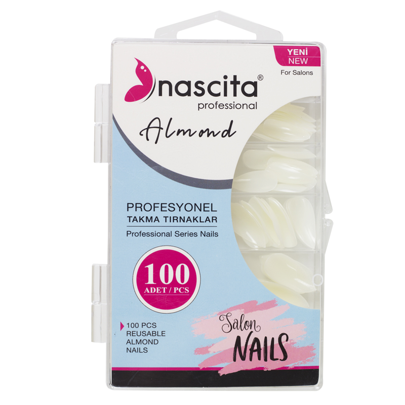 Nascıta 100'Lü Kutulu Takma Tırnak Almond