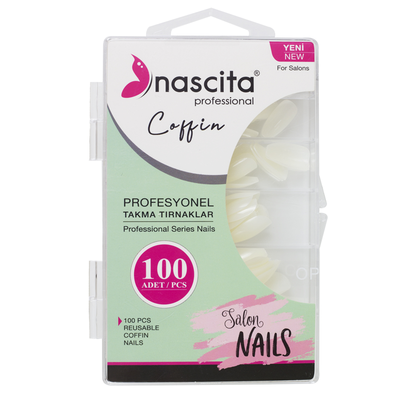 Nascıta 100'Lü Kutulu Takma Tırnak Coffın