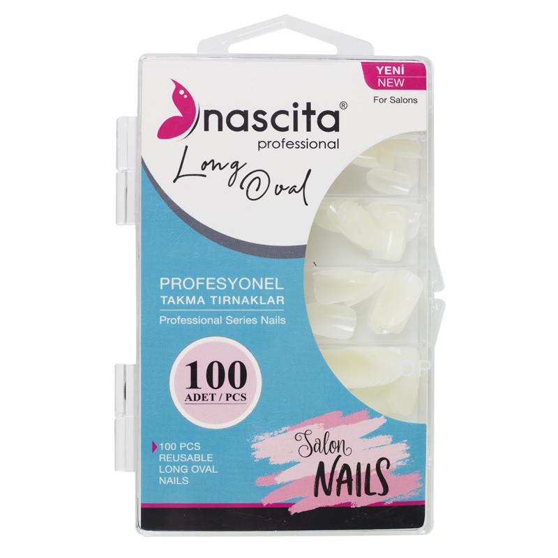 Nascita 100'Lü Kutulu Takma Tırnak Long Oval 165