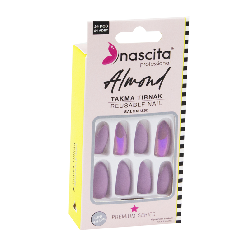 Nascita 24'lü Renkli Tırnak Almond 00152