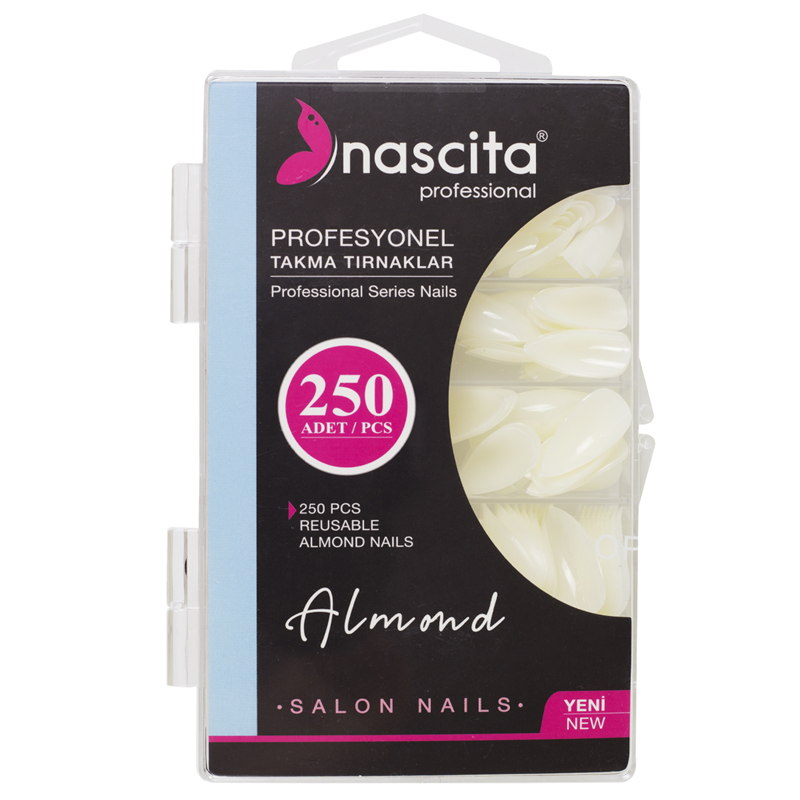 Nascıta 250'Li Kutulu Takma Tırnak Almond