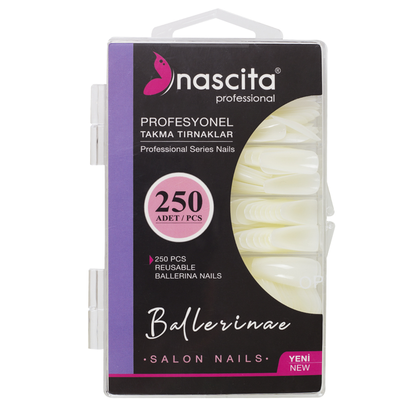 Nascıta 250'Li Kutulu Takma Tırnak Ballerına