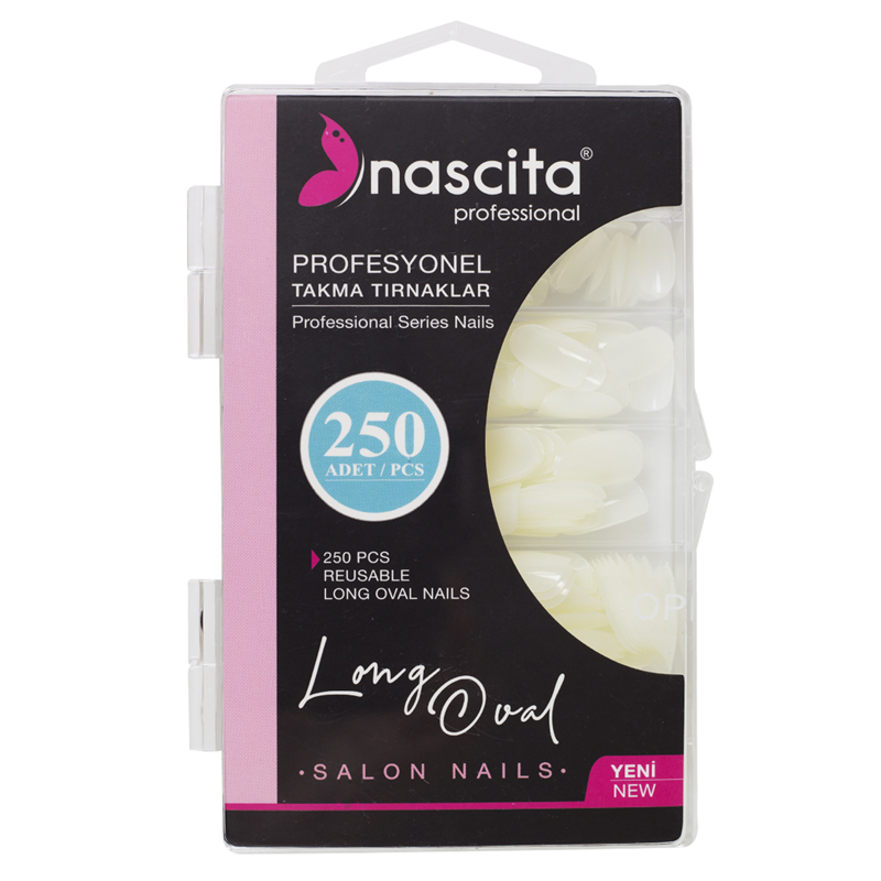 Nascıta 250'Li Kutulu Takma Tırnak Long Oval
