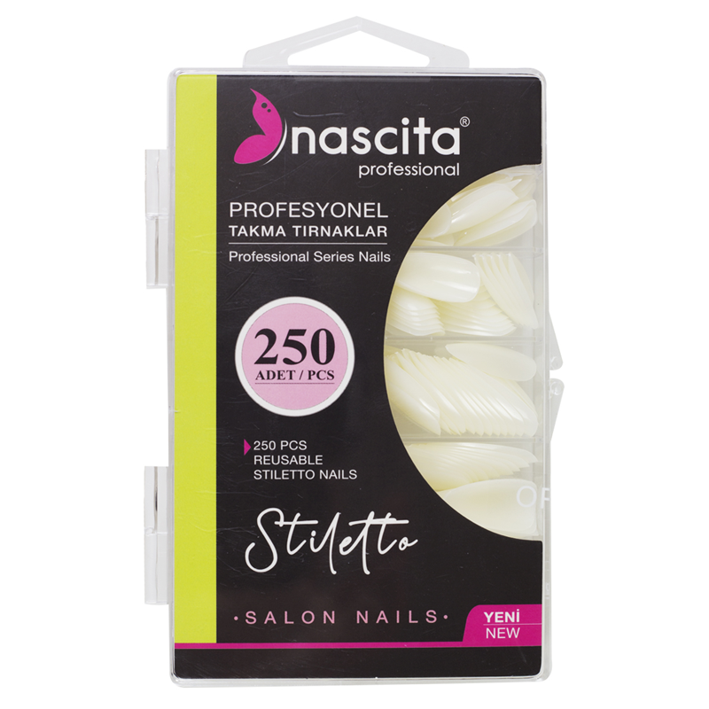 Nascıta 250'Li Kutulu Takma Tırnak Stıletto