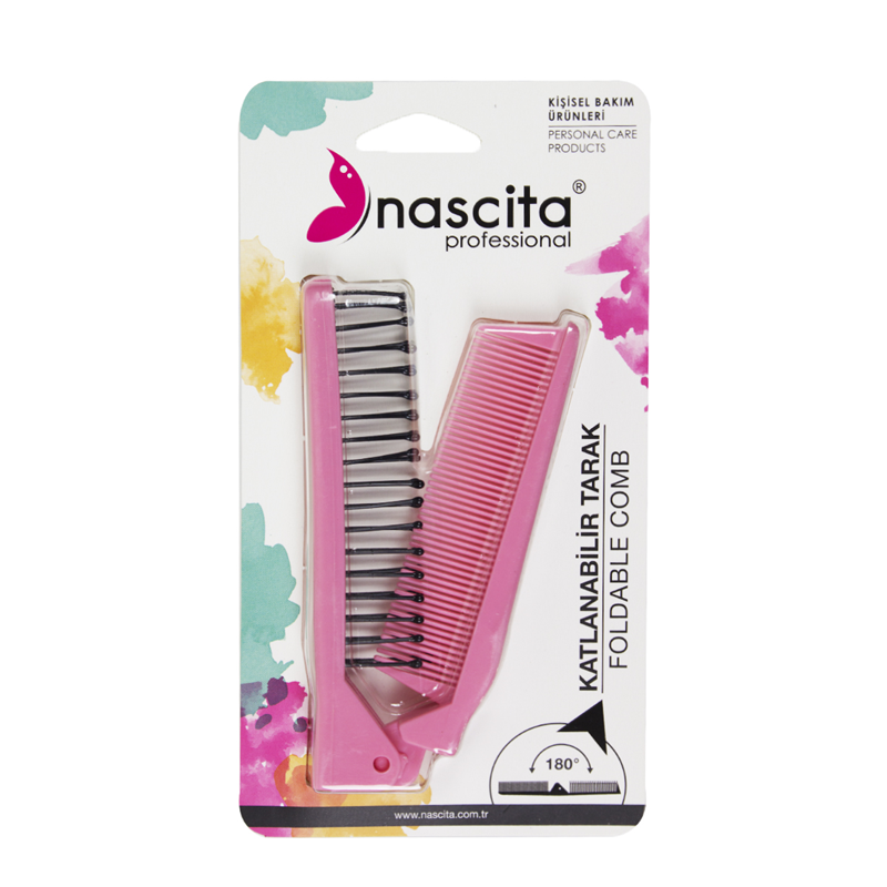 Nascita Açılır-Kapanır Tarak Fırça Pembe 115PN
