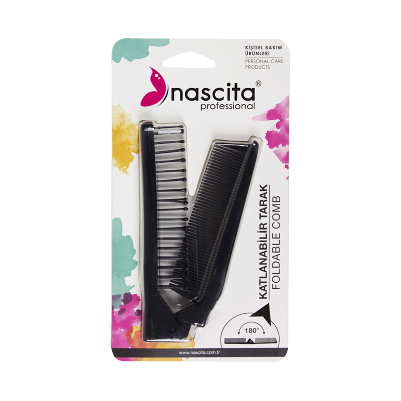 Nascita Açılır-Kapanır Tarak Fırça Siyah 115BL