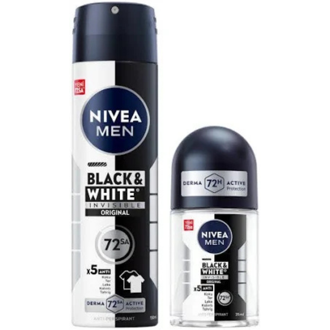 Nivea Deodorant 150ml.&Roll-On 25ml. BW Original