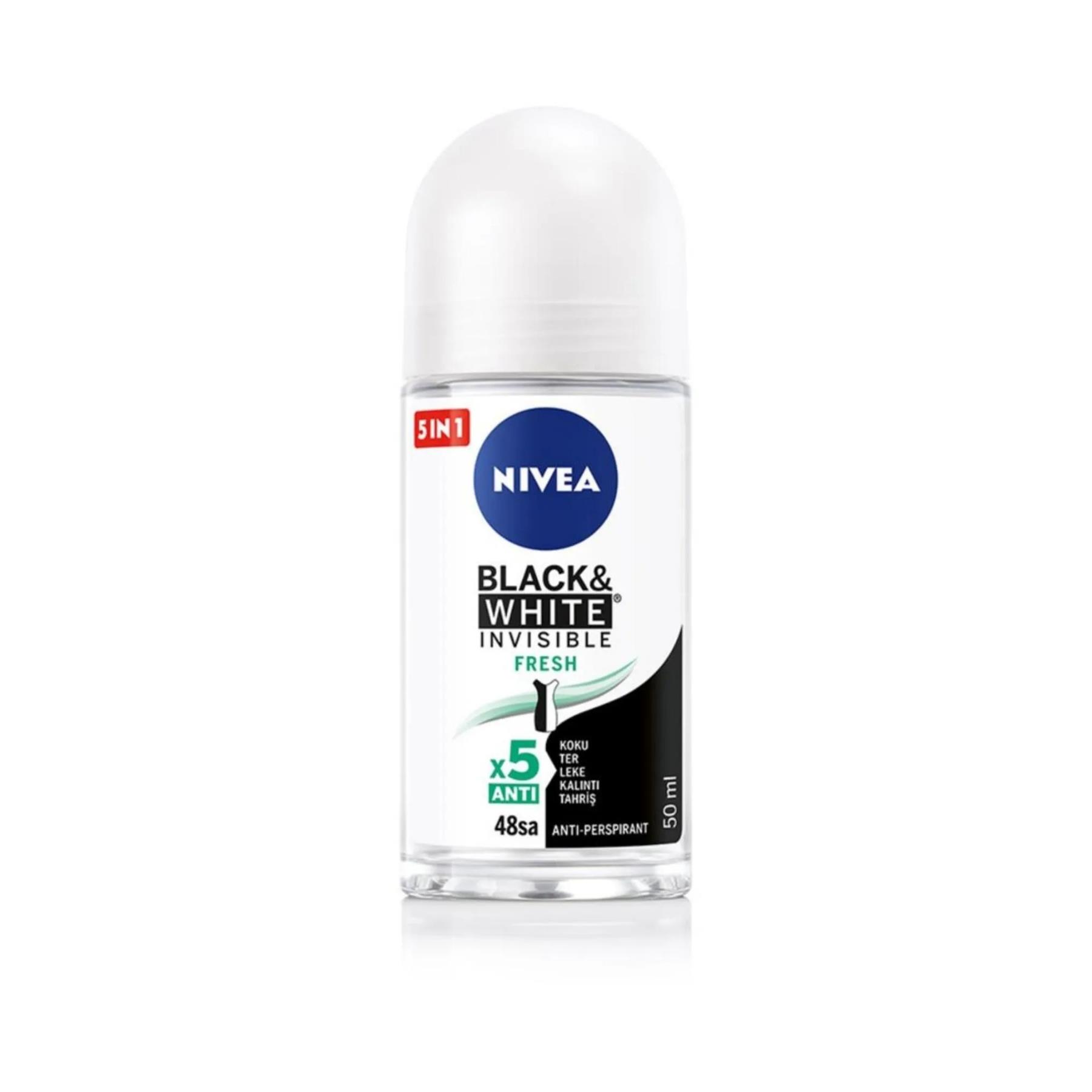 Nivea Roll-On 50ml. B&W Invisible Fresh 88670