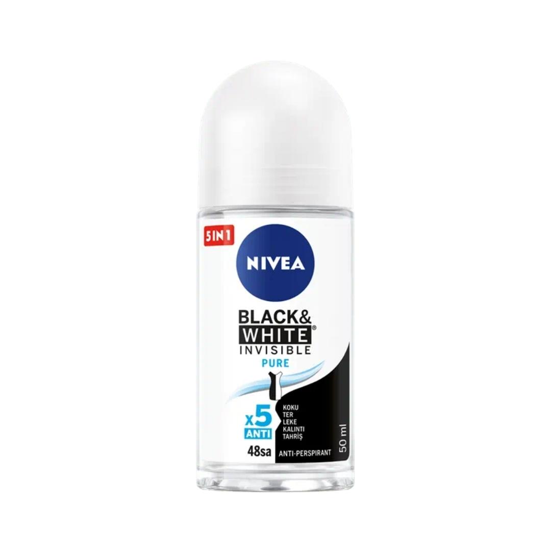 Nivea Roll-On 50ml. B&W Invisible Pure 82234