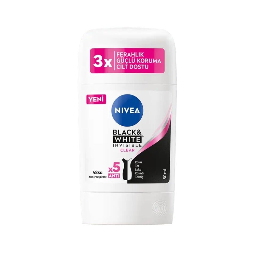 Nivea Stick 50ml. Black&White Clear 84153