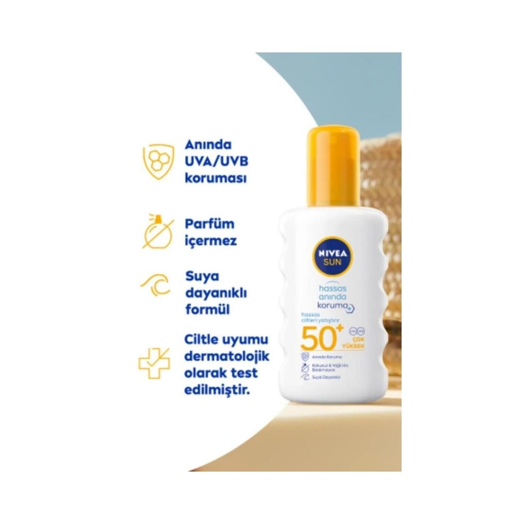 Nivea Sun Sprey 200ml. Hassas Anında Koruma 86094