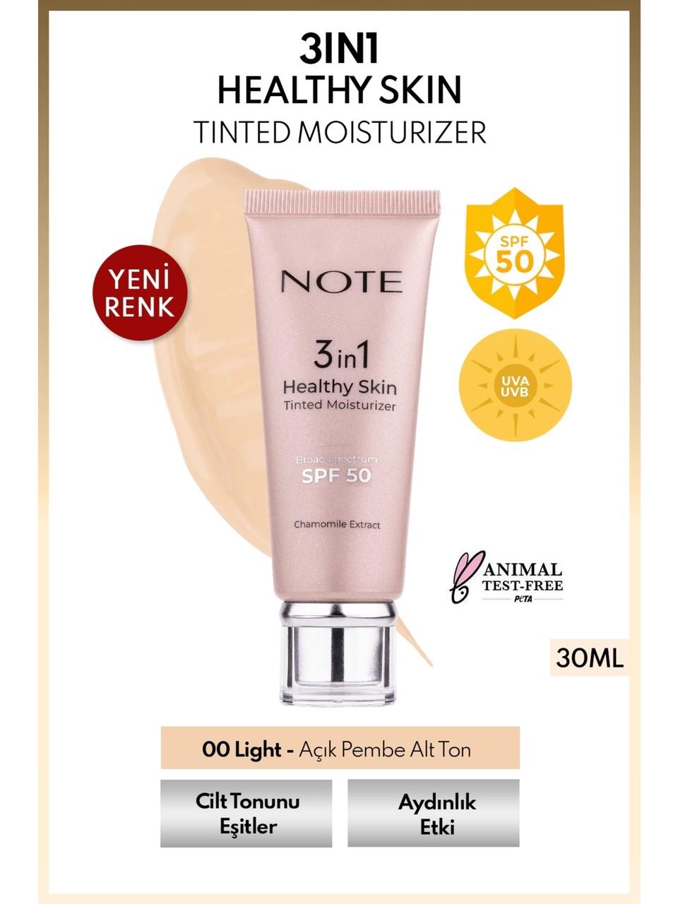 Note 3in1 Healthy Skin Tinted Moisturizer n°00