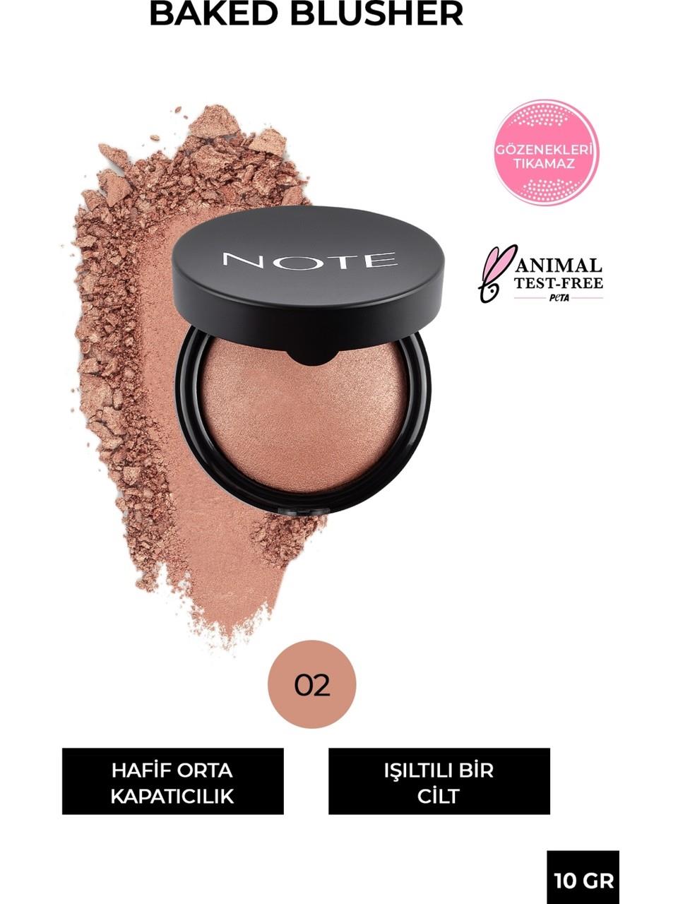 Note Baked Blusher n°02 Vintage Pink
