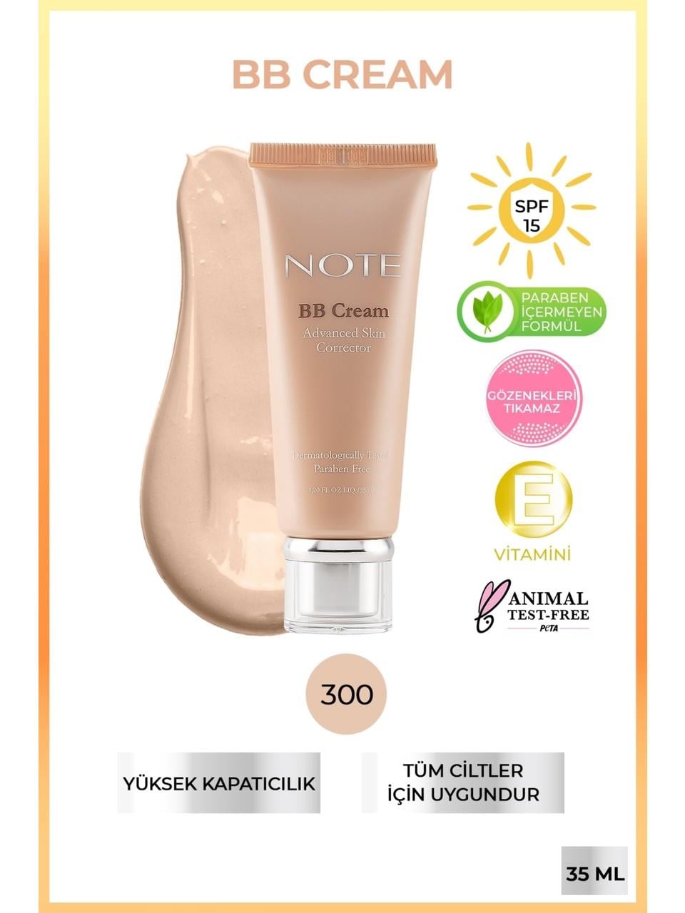 Note BB Cream 300 Light Beige