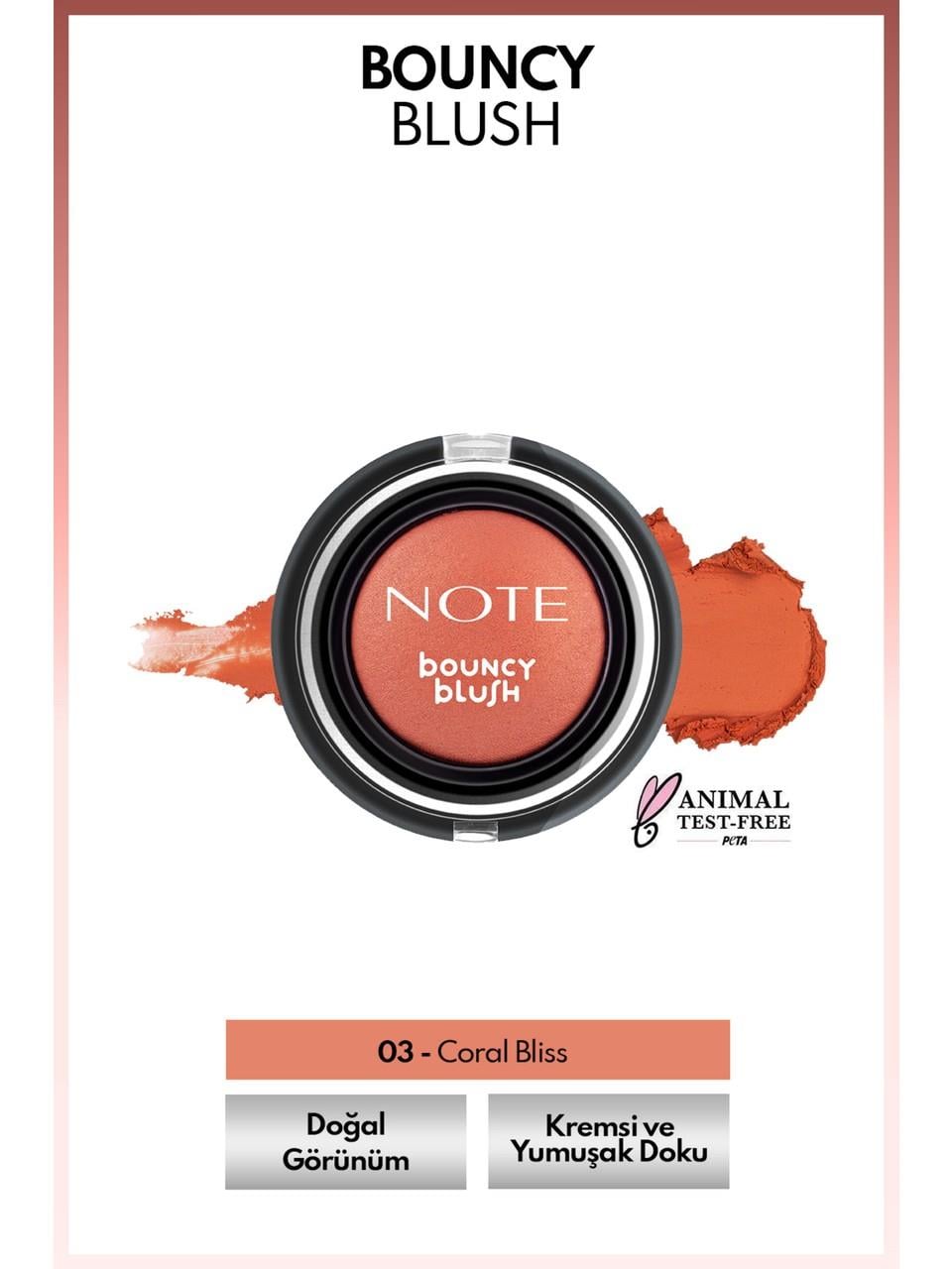 Note Bouncy Blush 03 Coral Bliss
