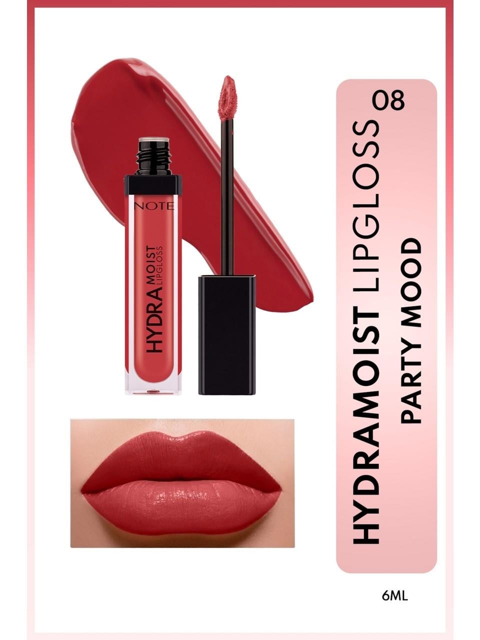 Note Hydramoist Lipgloss 08 Party Mood