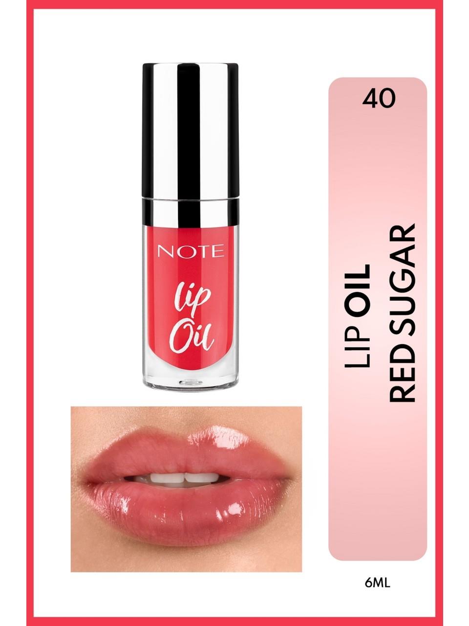 Note Lip Oil 40 Sugar Red