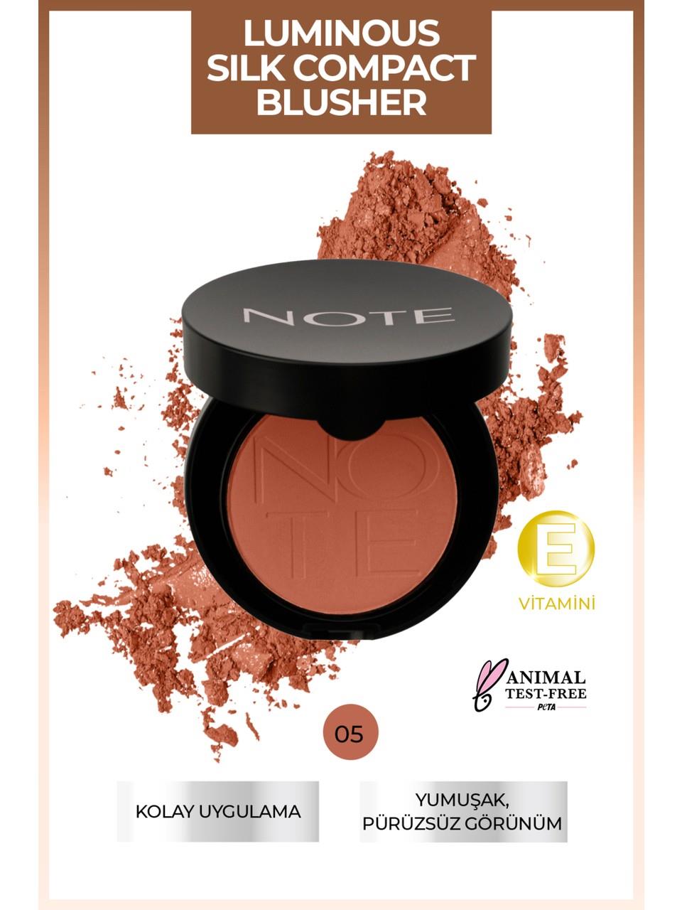 Note Luminous Silk Compact Blusher 05