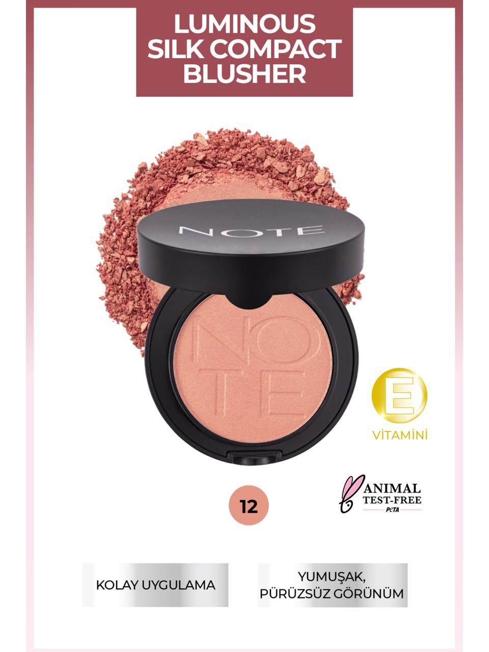 Note Luminous Silk Compact Blusher n°12