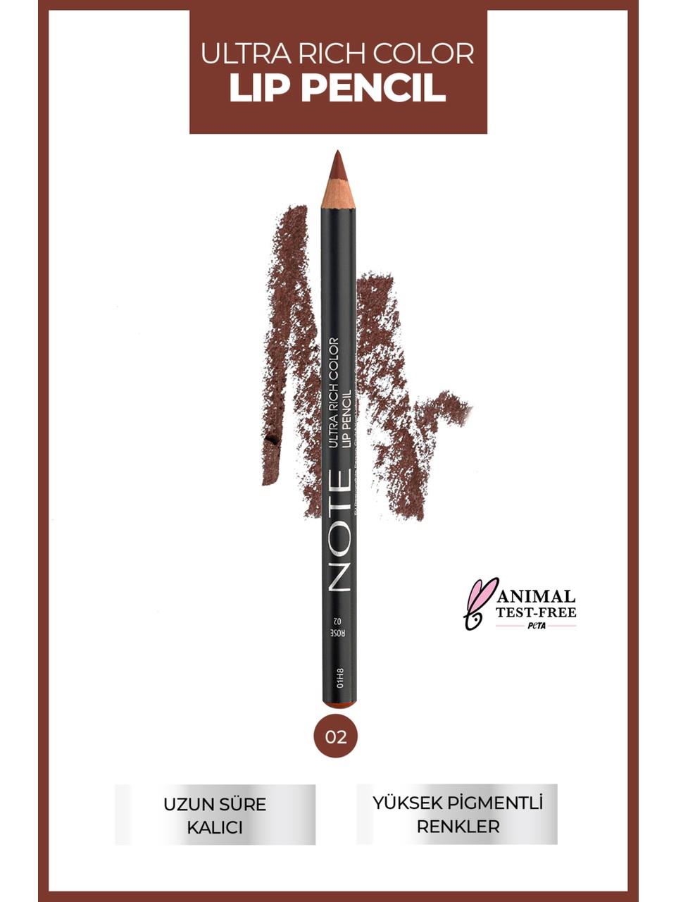 Note Ultra Rich Color Lip Pencil 02