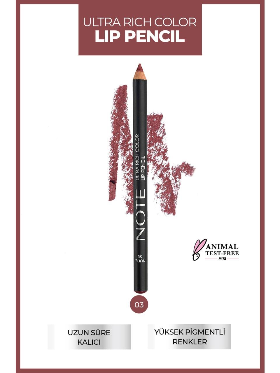 Note Ultra Rich Color Lip Pencil 03