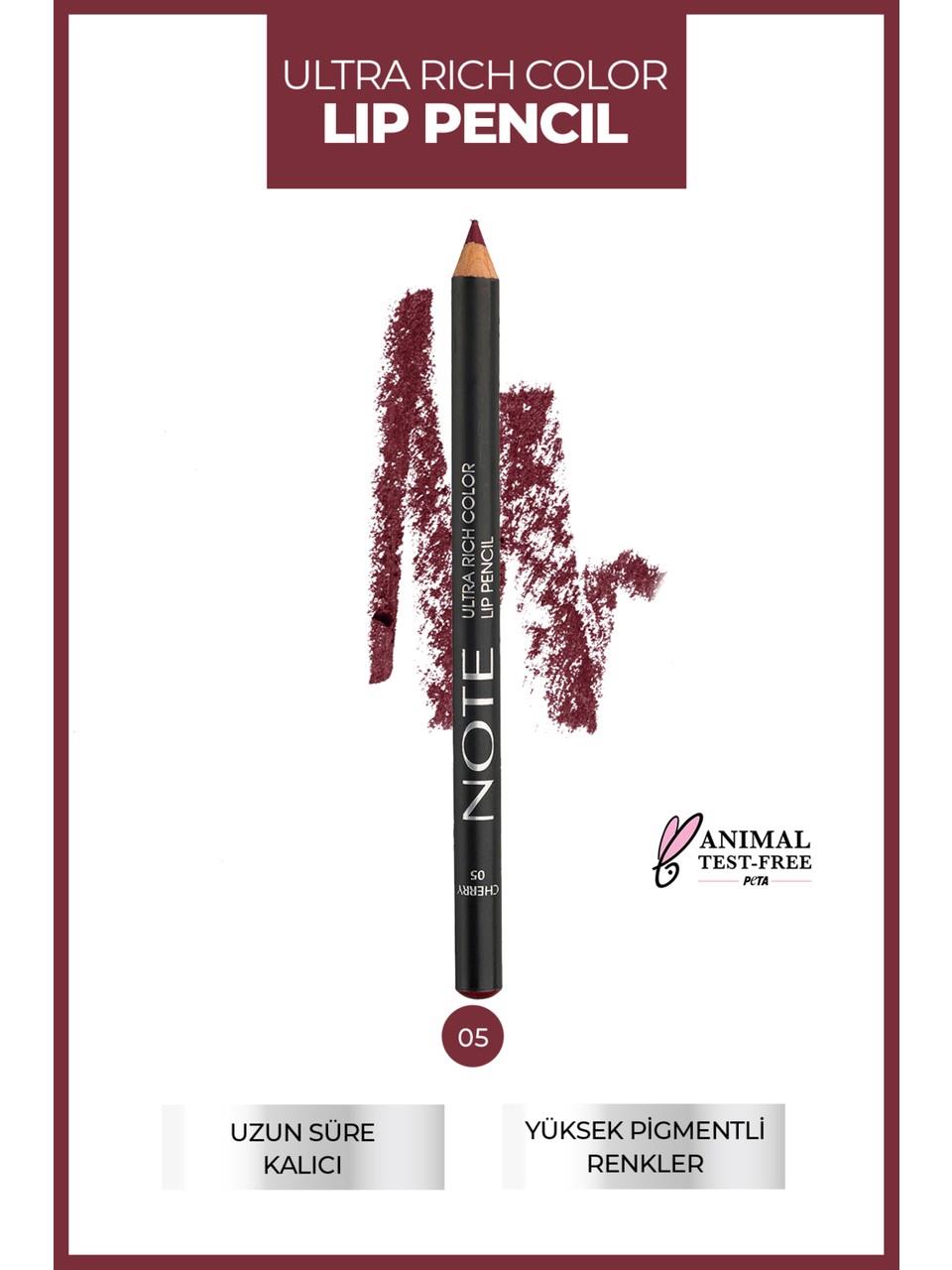 Note Ultra Rich Color Lip Pencil 05 Cherry