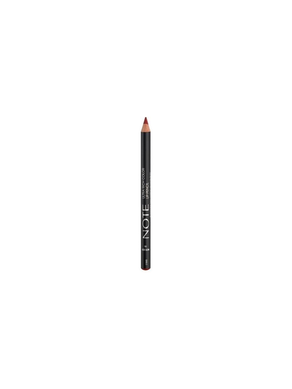 Note Ultra Rich Color Lip Pencil 06 Note Red