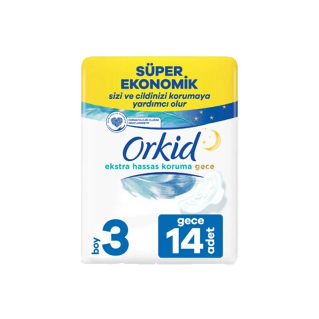 Orkıd Extra Hassas Koruma Gece 14Pcs
