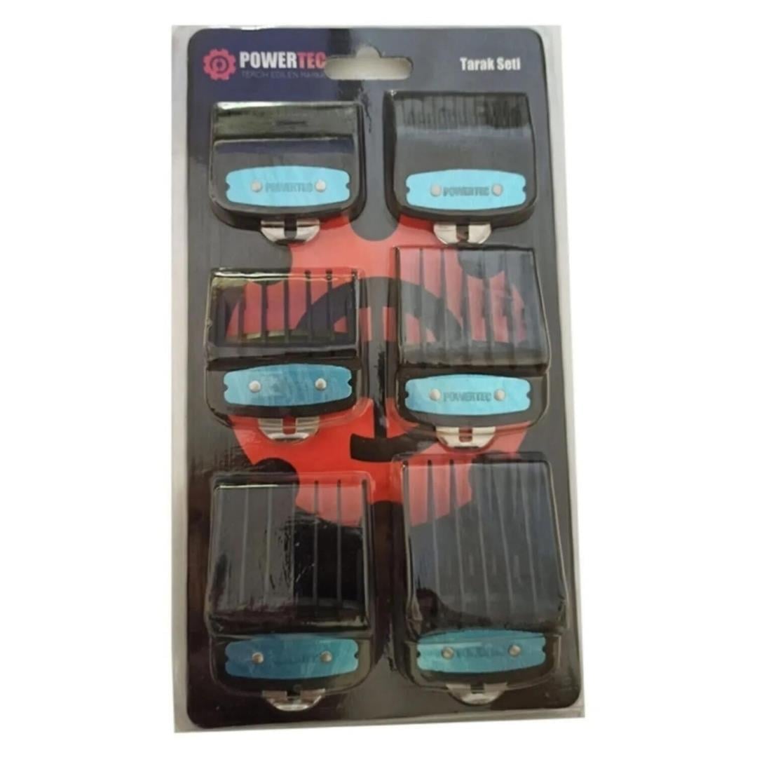 Powertec 6 Lı Siyah Tarak Seti